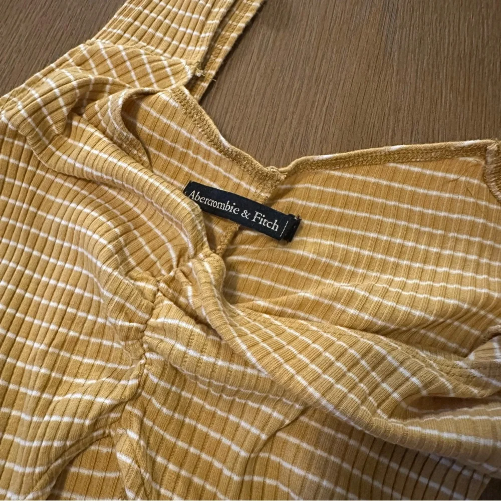 Abercrombie & Fitch Yellow Gingham Mini Dress - Picture 3 of 3